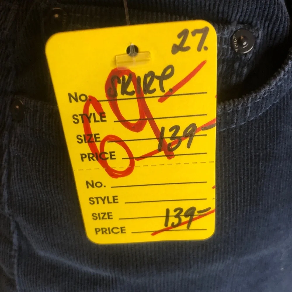 Mother corduroy skirt. Size 27. Steel blue - Picture 12 of 13